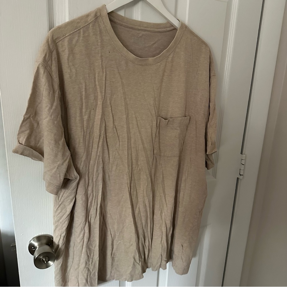 Men’s Tan Short Sleeve Shirt